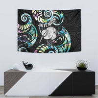 New Zealand Kiwi Bird Tapestry Silver Fern Koru Paua Shell DT04 - Polynesian Pride