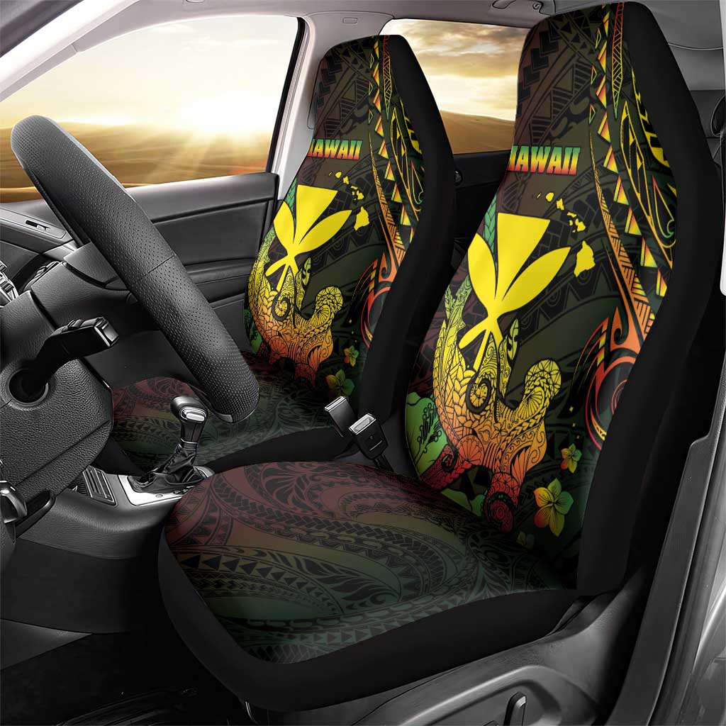 Hawaii Car Seat Cover Kanaka Maoli With Hammerhead Shark DT04 - Polynesian Pride