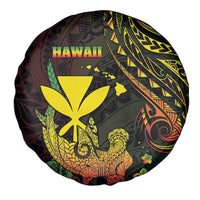 Hawaii Spare Tire Cover Kanaka Maoli With Hammerhead Shark DT04 - Polynesian Pride