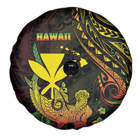 Hawaii Spare Tire Cover Kanaka Maoli With Hammerhead Shark DT04 - Polynesian Pride