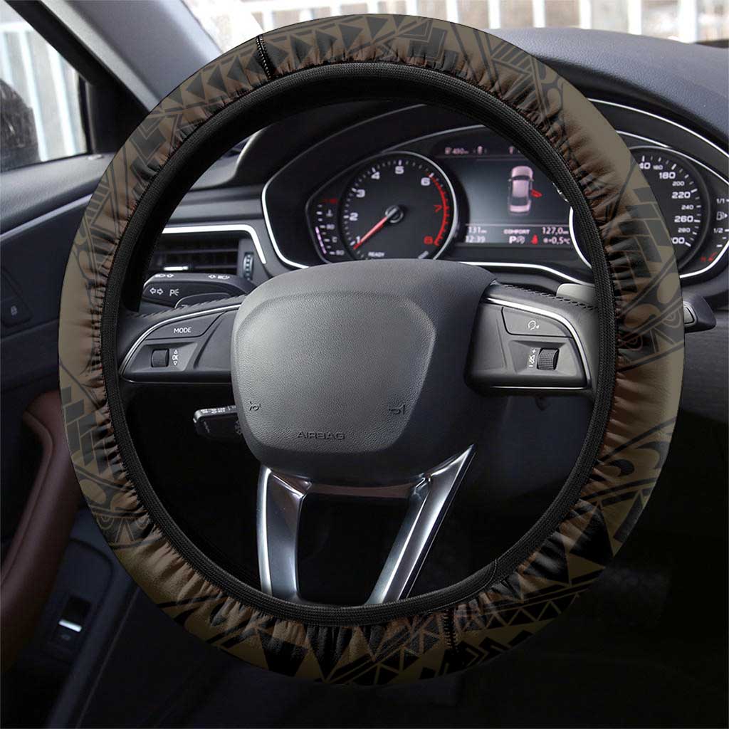 Hawaii Steering Wheel Cover Kanaka Maoli With Hammerhead Shark DT04 - Polynesian Pride