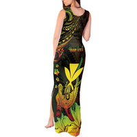 Personalised Hawaii Tank Maxi Dress Kanaka Maoli With Hammerhead Shark DT04 - Polynesian Pride