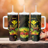 Personalised Hawaii Tumbler With Handle Kanaka Maoli With Hammerhead Shark DT04 - Polynesian Pride