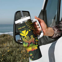 Personalised Hawaii Tumbler With Handle Kanaka Maoli With Hammerhead Shark DT04 - Polynesian Pride