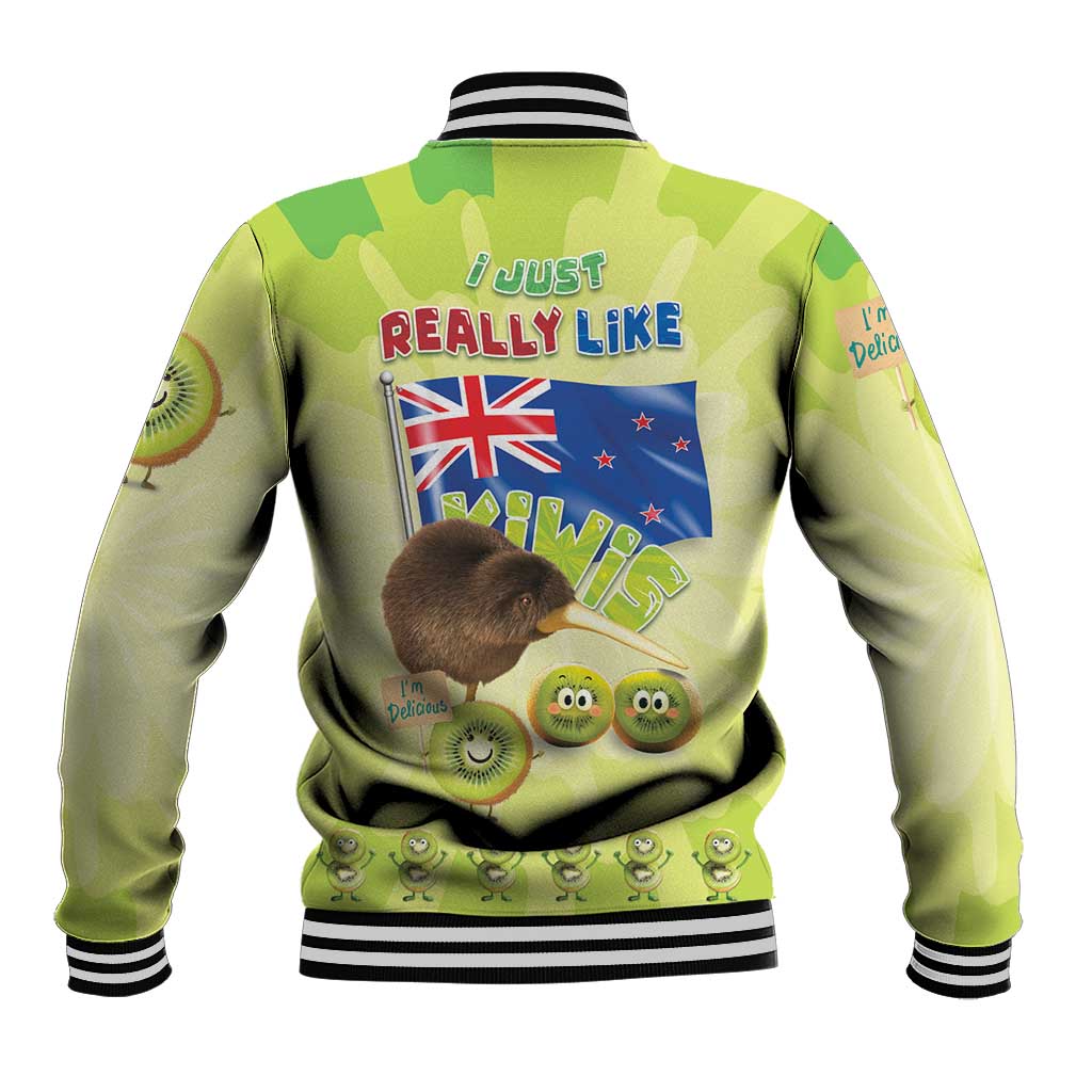 New Zealand Kiwi Baseball Jacket I Just Really Like Kiwis DT04 - Polynesian Pride