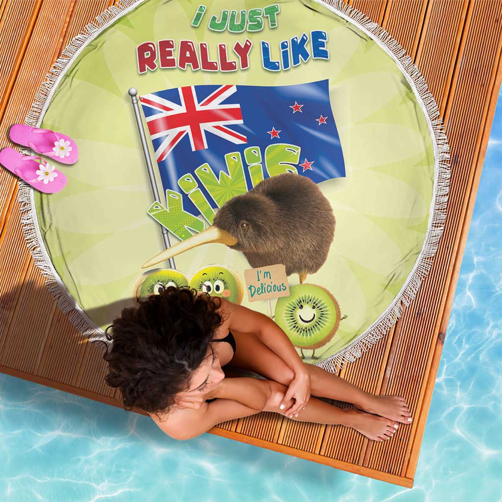 New Zealand Kiwi Beach Blanket I Just Really Like Kiwis DT04 - Polynesian Pride