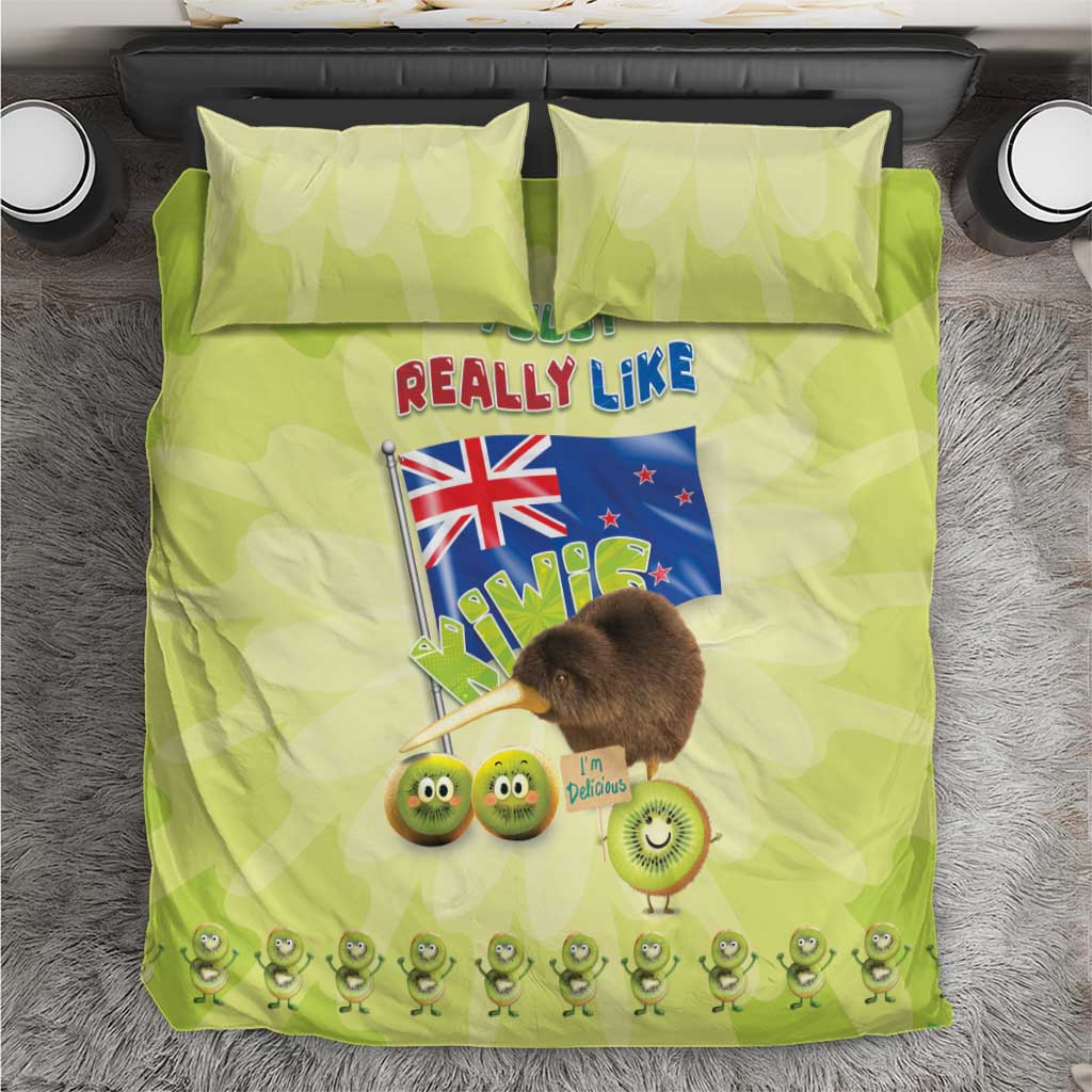 New Zealand Kiwi Bedding Set I Just Really Like Kiwis DT04 Green - Polynesian Pride