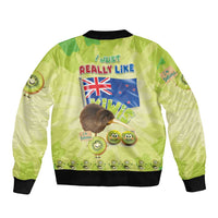 New Zealand Kiwi Bomber Jacket I Just Really Like Kiwis DT04 - Polynesian Pride