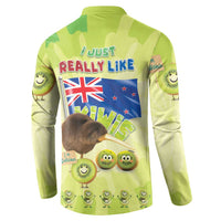 New Zealand Kiwi Button Sweatshirt I Just Really Like Kiwis DT04 - Polynesian Pride