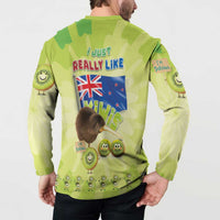 New Zealand Kiwi Button Sweatshirt I Just Really Like Kiwis DT04 - Polynesian Pride