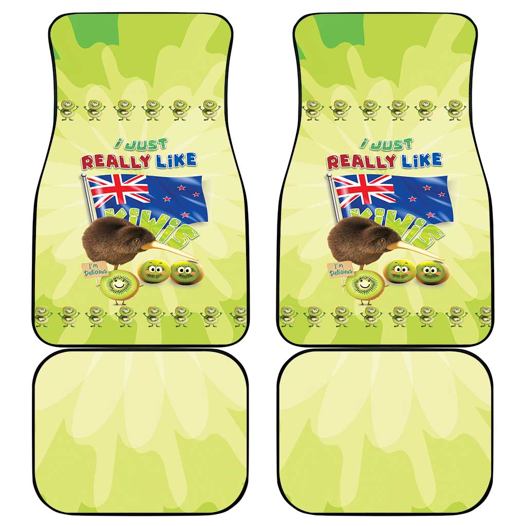 New Zealand Kiwi Car Mats I Just Really Like Kiwis DT04 - Polynesian Pride