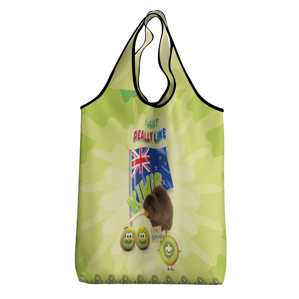 New Zealand Kiwi Grocery Bag I Just Really Like Kiwis DT04 - Polynesian Pride