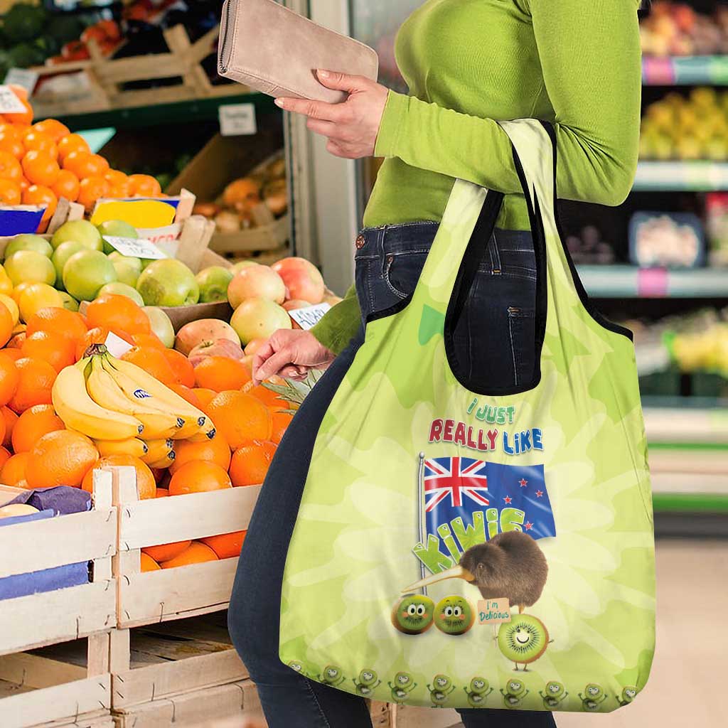 New Zealand Kiwi Grocery Bag I Just Really Like Kiwis DT04 - Polynesian Pride