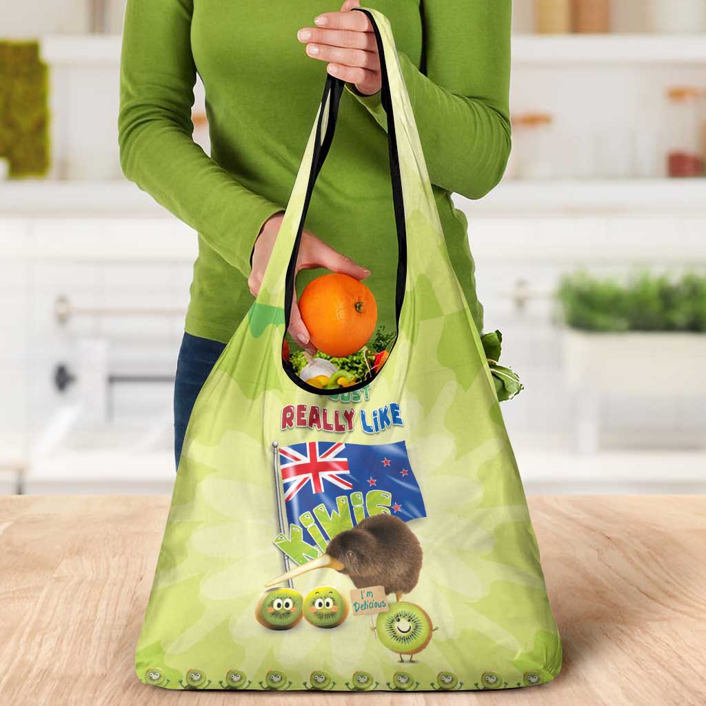 New Zealand Kiwi Grocery Bag I Just Really Like Kiwis DT04 - Polynesian Pride