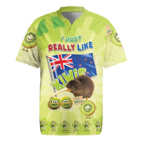 New Zealand Kiwi Rugby Jersey I Just Really Like Kiwis DT04 Green - Polynesian Pride