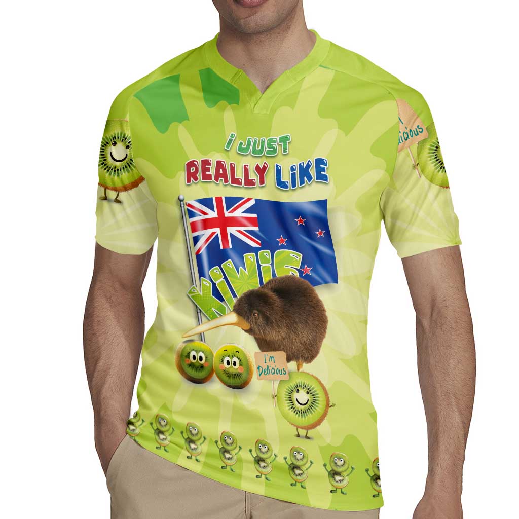 New Zealand Kiwi Rugby Jersey I Just Really Like Kiwis DT04 - Polynesian Pride