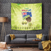 New Zealand Kiwi Tapestry I Just Really Like Kiwis DT04 Green - Polynesian Pride