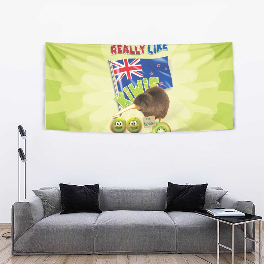 New Zealand Kiwi Tapestry I Just Really Like Kiwis DT04 - Polynesian Pride