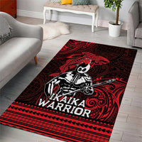 Hawaii Ikaika Warrior Area Rug Hawaiian Tribal Tattoo DT04 - Polynesian Pride