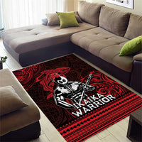 Hawaii Ikaika Warrior Area Rug Hawaiian Tribal Tattoo DT04 - Polynesian Pride