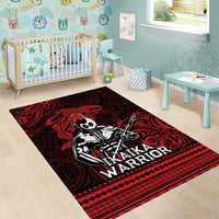 Hawaii Ikaika Warrior Area Rug Hawaiian Tribal Tattoo DT04 - Polynesian Pride