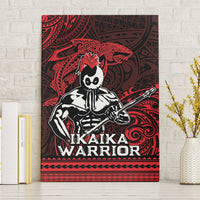 Hawaii Ikaika Warrior Canvas Wall Art Hawaiian Tribal Tattoo DT04 Without Frame Red - Polynesian Pride