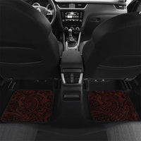 Hawaii Ikaika Warrior Car Mats Hawaiian Tribal Tattoo DT04 Set 2pcs - Back Red - Polynesian Pride