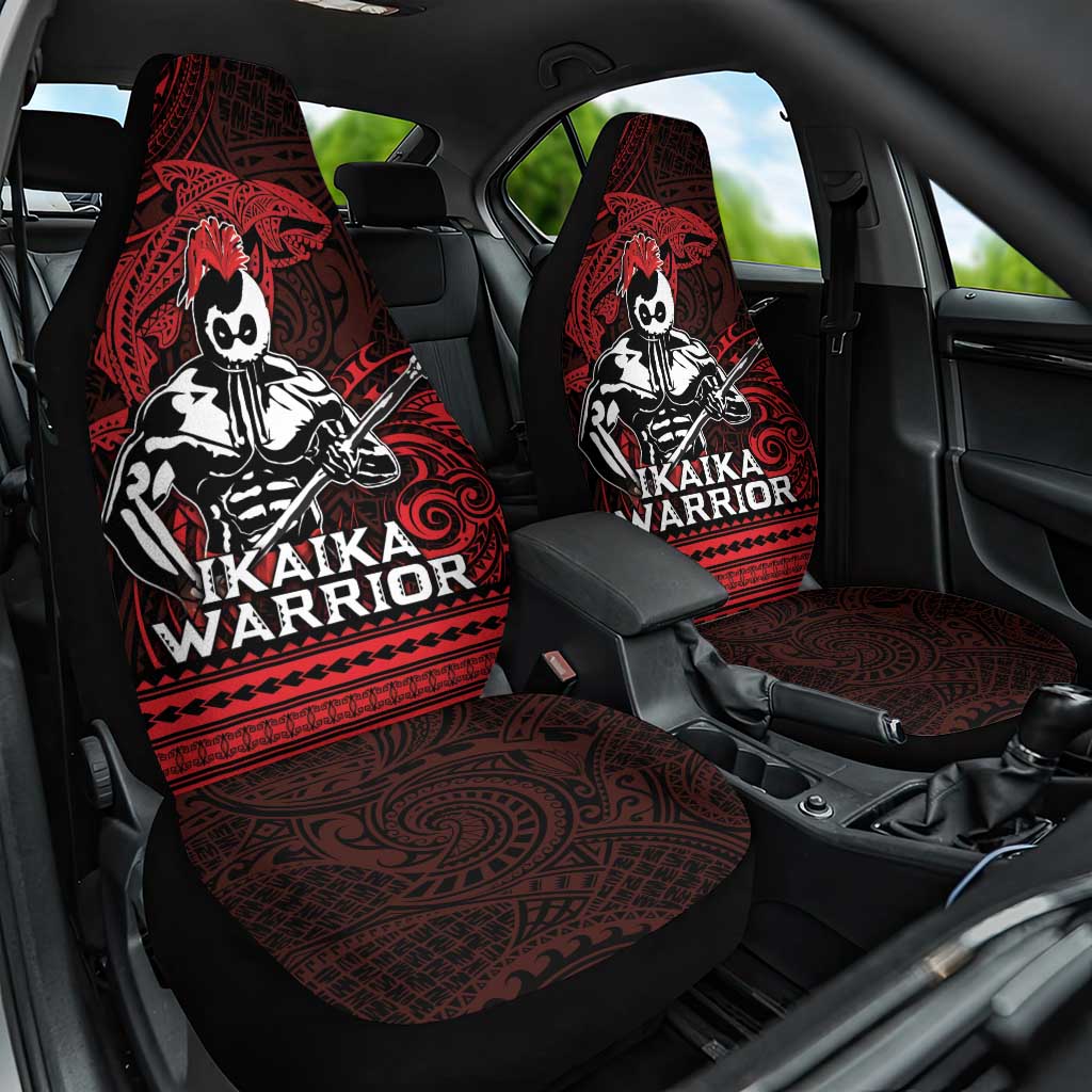Hawaii Ikaika Warrior Car Seat Cover Hawaiian Tribal Tattoo DT04 One Size Red - Polynesian Pride