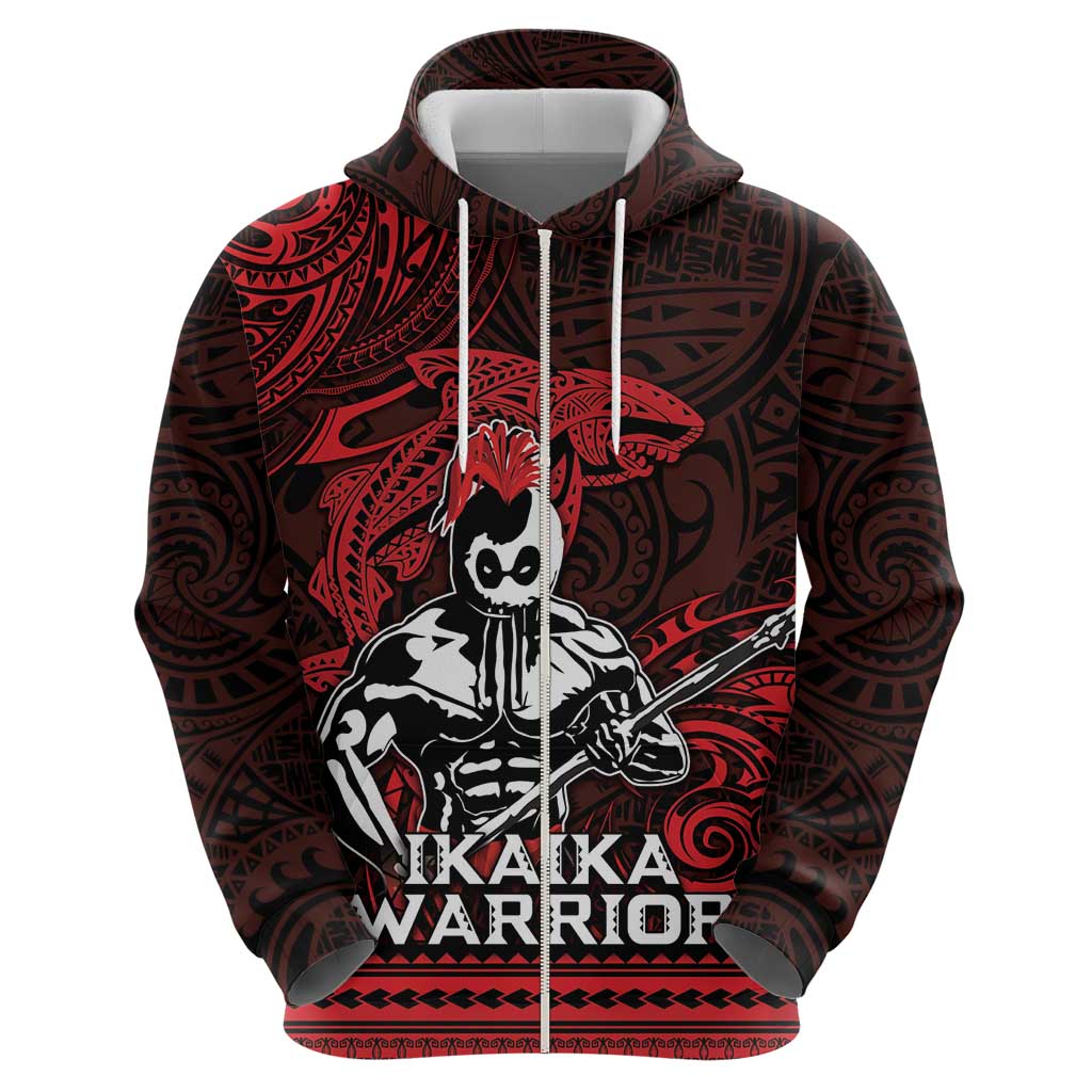 Hawaii Ikaika Warrior Hoodie Hawaiian Tribal Tattoo DT04 - Polynesian Pride