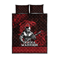 Hawaii Ikaika Warrior Quilt Bed Set Hawaiian Tribal Tattoo DT04 - Polynesian Pride