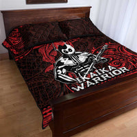 Hawaii Ikaika Warrior Quilt Bed Set Hawaiian Tribal Tattoo DT04 - Polynesian Pride