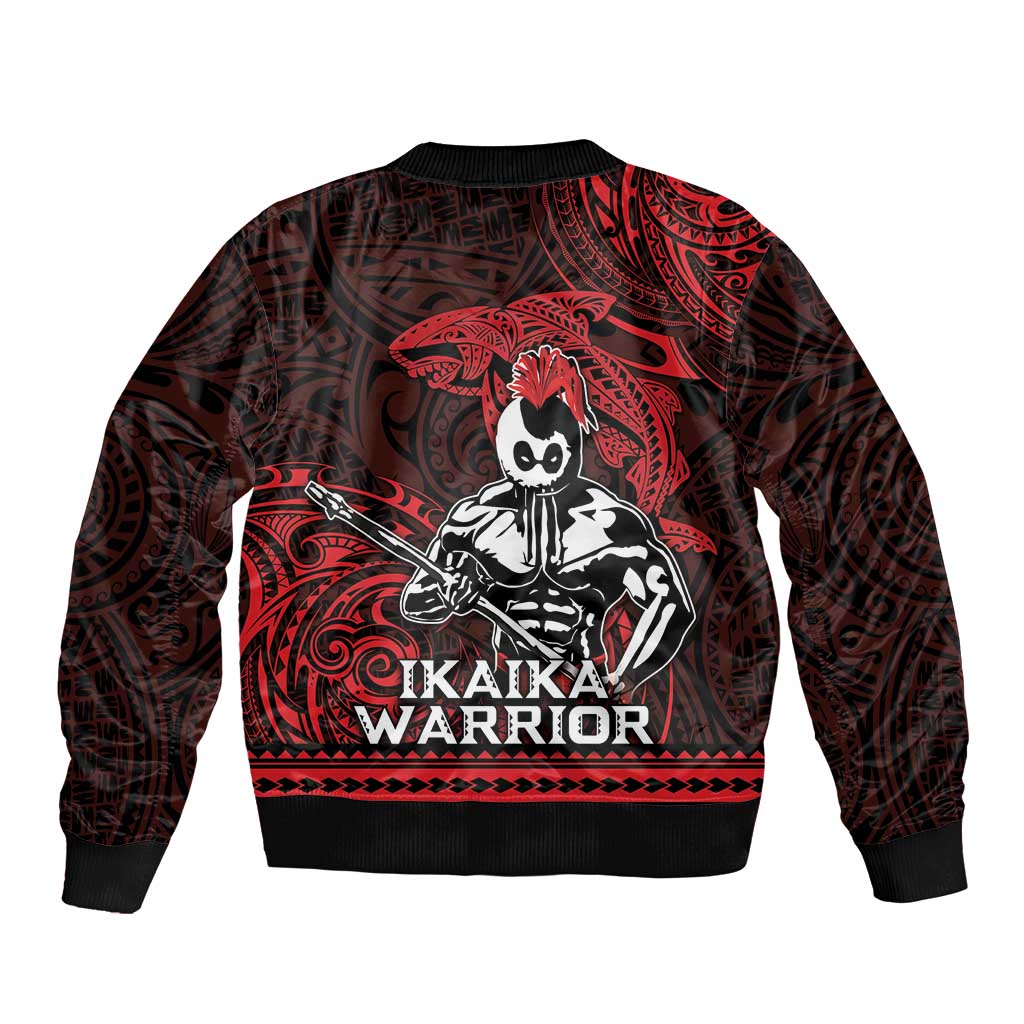 Hawaii Ikaika Warrior Sleeve Zip Bomber Jacket Hawaiian Tribal Tattoo DT04 - Polynesian Pride