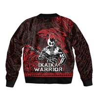 Hawaii Ikaika Warrior Sleeve Zip Bomber Jacket Hawaiian Tribal Tattoo DT04 - Polynesian Pride