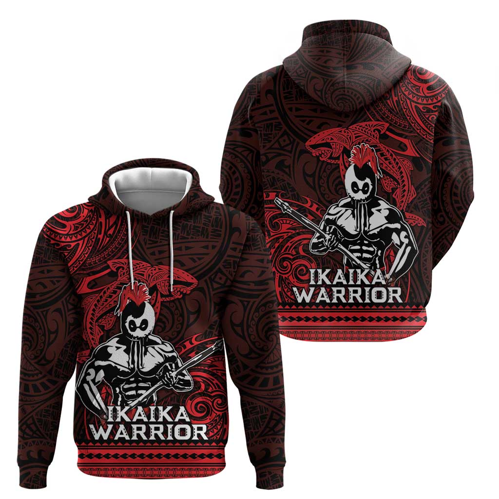 Hawaii Ikaika Warrior Zip Hoodie Hawaiian Tribal Tattoo DT04 - Polynesian Pride