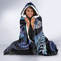 New Zealand Aotearoa Hooded Blanket Maori Hei Manaia Purple Paua Shell DT04 - Polynesian Pride