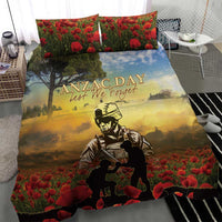 New Zealand ANZAC Day Bedding Set The Ode Remembrance And Poppy DT04 - Polynesian Pride