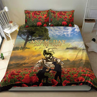 New Zealand ANZAC Day Bedding Set The Ode Remembrance And Poppy DT04 - Polynesian Pride