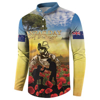 New Zealand ANZAC Day Button Sweatshirt The Ode Remembrance And Poppy DT04 - Polynesian Pride