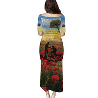 New Zealand ANZAC Day Puletasi The Ode Remembrance And Poppy DT04 - Polynesian Pride