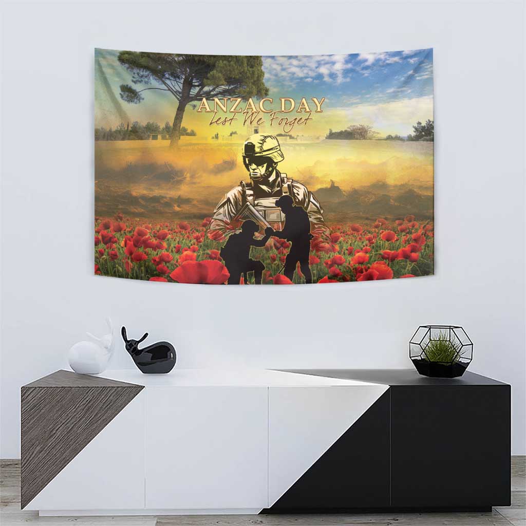 New Zealand ANZAC Day Tapestry The Ode Remembrance And Poppy DT04 - Polynesian Pride