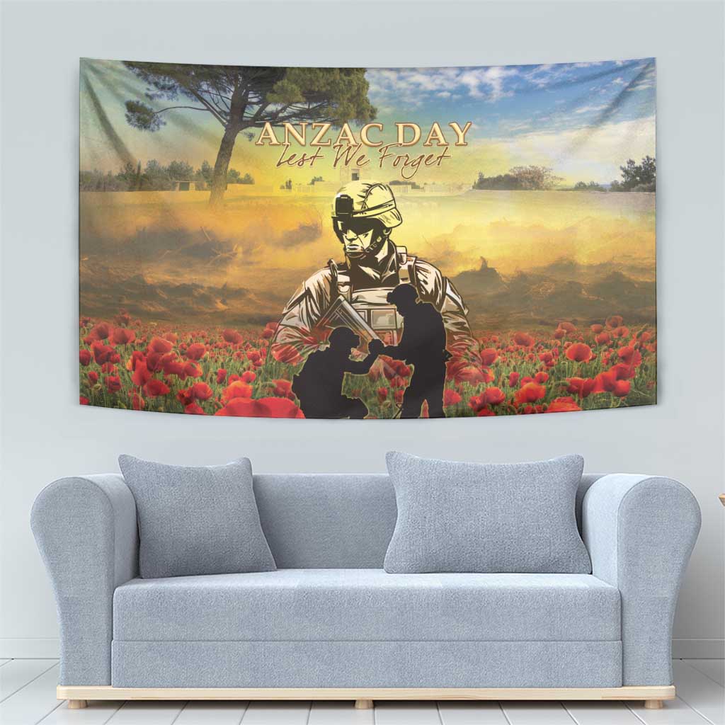New Zealand ANZAC Day Tapestry The Ode Remembrance And Poppy DT04 - Polynesian Pride