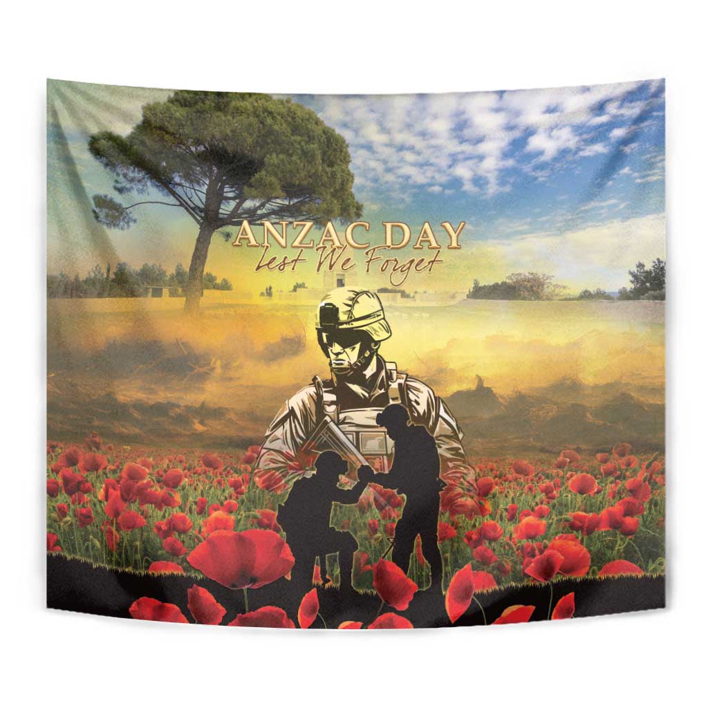 New Zealand ANZAC Day Tapestry The Ode Remembrance And Poppy DT04 - Polynesian Pride