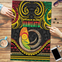 Vanuatu Language Week Puzzle Boar Tusk Warrior Tribal Floral Pattern DT05 Black - Polynesian Pride