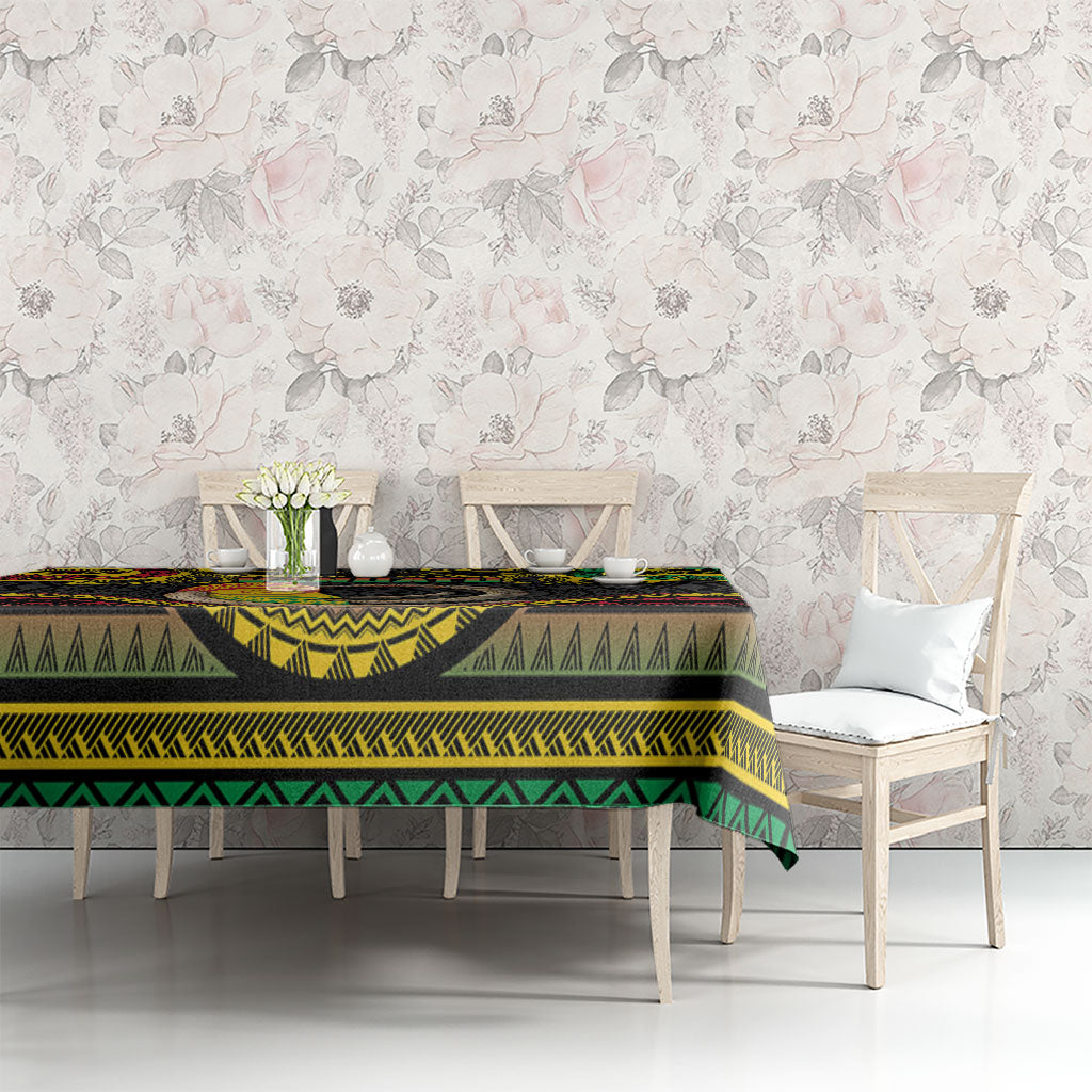 Vanuatu Language Week Tablecloth Boar Tusk Warrior Tribal Floral Pattern DT05 - Polynesian Pride