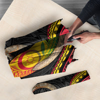 Vanuatu Language Week Umbrella Boar Tusk Warrior Tribal Floral Pattern DT05 - Polynesian Pride