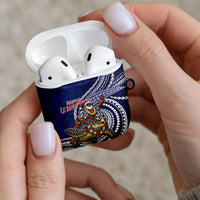 Samoa Christmas AirPods Case Santa Riding Sea Turtle