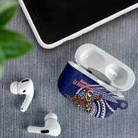 Samoa Christmas AirPods Case Santa Riding Sea Turtle
