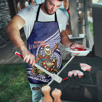 Samoa Christmas Apron Santa Riding Sea Turtle