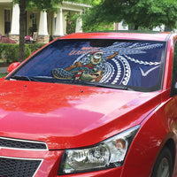 Samoa Christmas Auto Sun Shade Santa Riding Sea Turtle