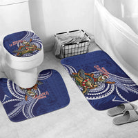 Samoa Christmas Bathroom Set Santa Riding Sea Turtle